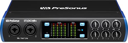 PreSonus Studio 68c 6x6, 192 kHz, USB Audio Interface with Studio One Artist and Ableton Live Lite DAW Recording Software PreSonus Studio 68c 6x6, 192 kHz, USB Audio Interface with Studio One Artist and Ableton Live Lite DAW Recording Software